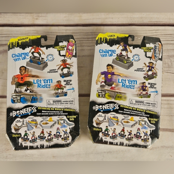 NSI #Boneless Super Charged Skateboard with Posable Action Figure Skaters - Picture 2 of 2